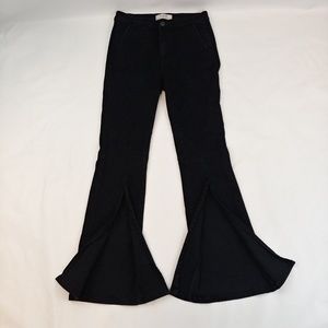 WE THE FREE Black Stretch Jeans Split/Flared BOHO